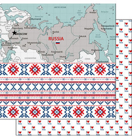 SCRAPBOOK CUSTOMS SCRAPBOOK CUSTOMS RUSSIA ADVENTURE MAP 12X12