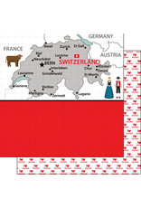 SCRAPBOOK CUSTOMS SCRAPBOOK CUSTOMS SWITZERLAND ADVENTURE MAP 12X12