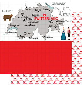 SCRAPBOOK CUSTOMS SCRAPBOOK CUSTOMS SWITZERLAND ADVENTURE MAP 12X12