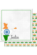 SCRAPBOOK CUSTOMS 12X12 INDIA  ADVENTURE BORDER