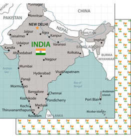SCRAPBOOK CUSTOMS SCRAPBOOK CUSTOMS INDIA  ADVENTURE MAP 12X12