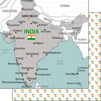 SCRAPBOOK CUSTOMS 12X12 INDIA  ADVENTURE MAP