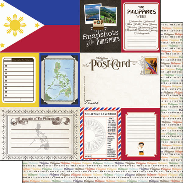 SCRAPBOOK CUSTOMS SCRAPBOOK CUSTOMS PHILIPPINES JOURNAL 12X12