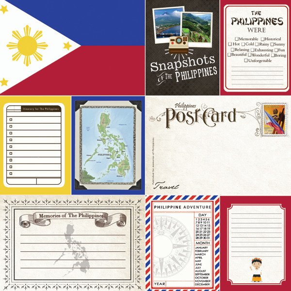SCRAPBOOK CUSTOMS SCRAPBOOK CUSTOMS PHILIPPINES JOURNAL 12X12
