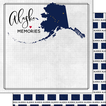 SCRAPBOOK CUSTOMS SCRAPBOOK CUSTOMS ALASKA ADVENTURE FLAG 12X12