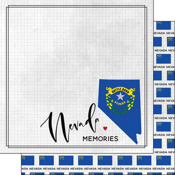SCRAPBOOK CUSTOMS SCRAPBOOK CUSTOMS NEVADA ADVENTURE FLAG 12X12