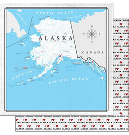 SCRAPBOOK CUSTOMS SCRAPBOOK CUSTOMS ALASKA ADVENTURE MAP 12X12