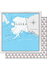 SCRAPBOOK CUSTOMS SCRAPBOOK CUSTOMS ALASKA ADVENTURE MAP 12X12