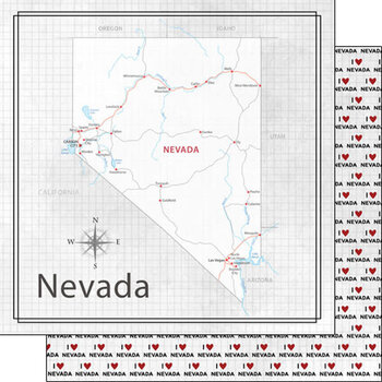 SCRAPBOOK CUSTOMS SCRAPBOOK CUSTOMS NEVADA ADVENTURE MAP 12X12
