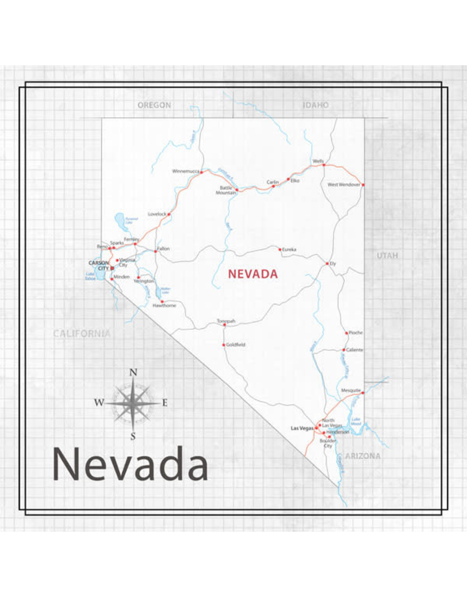 SCRAPBOOK CUSTOMS SCRAPBOOK CUSTOMS NEVADA ADVENTURE MAP 12X12