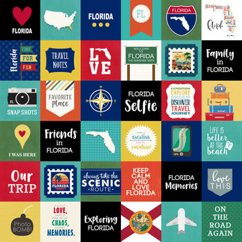 SCRAPBOOK CUSTOMS SCRAPBOOK CUSTOMS FLORIDA ADVENTURE CUT OUTS 12X12