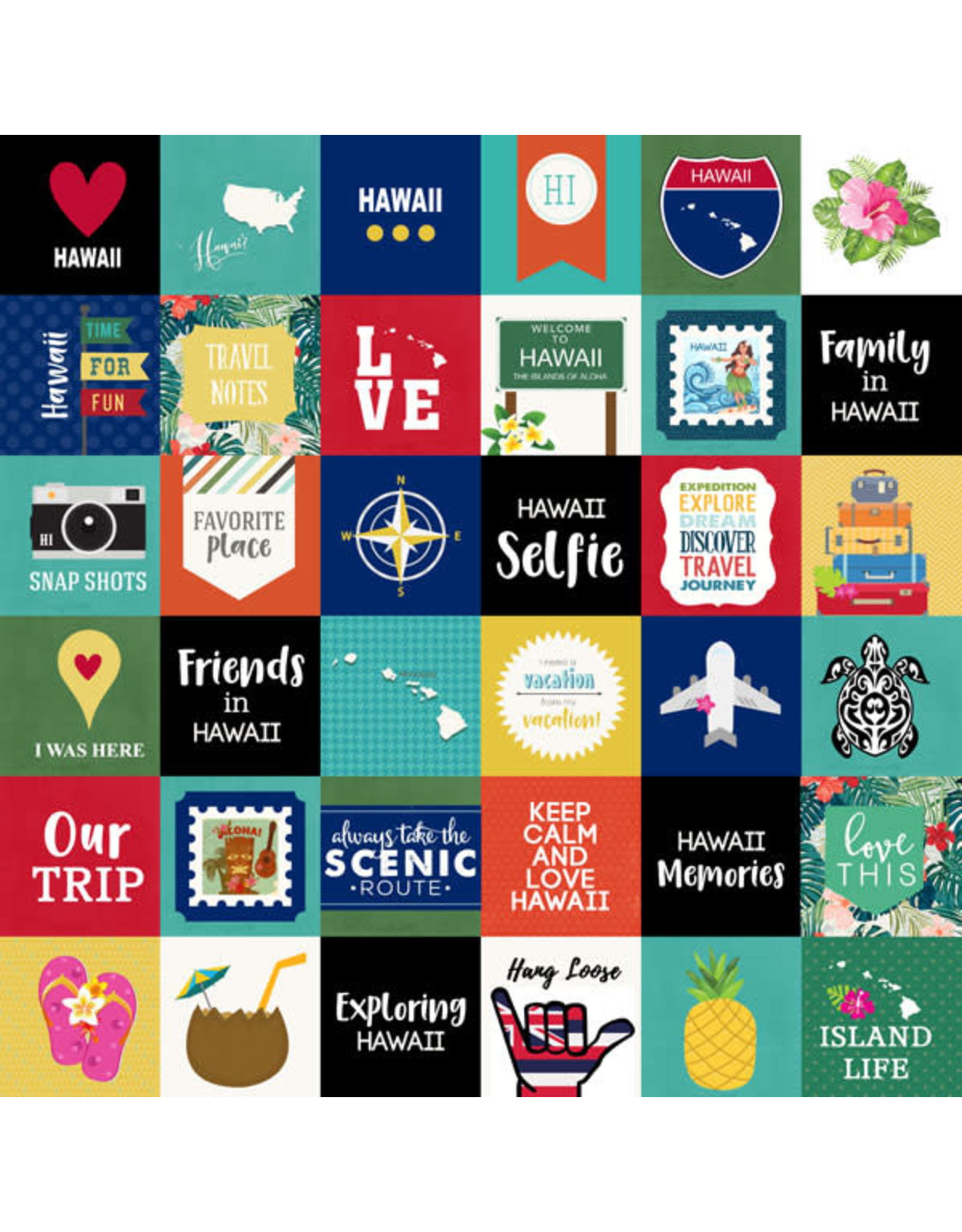 SCRAPBOOK CUSTOMS SCRAPBOOK CUSTOMS HAWAII ADVENTURE CUT OUTS 12X12
