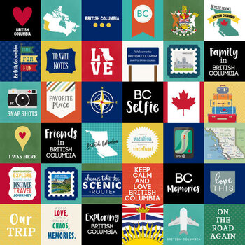 SCRAPBOOK CUSTOMS SCRAPBOOK CUSTOMS BRITISH COLUMBIA ADVENTURE CUT OUTS 12X12