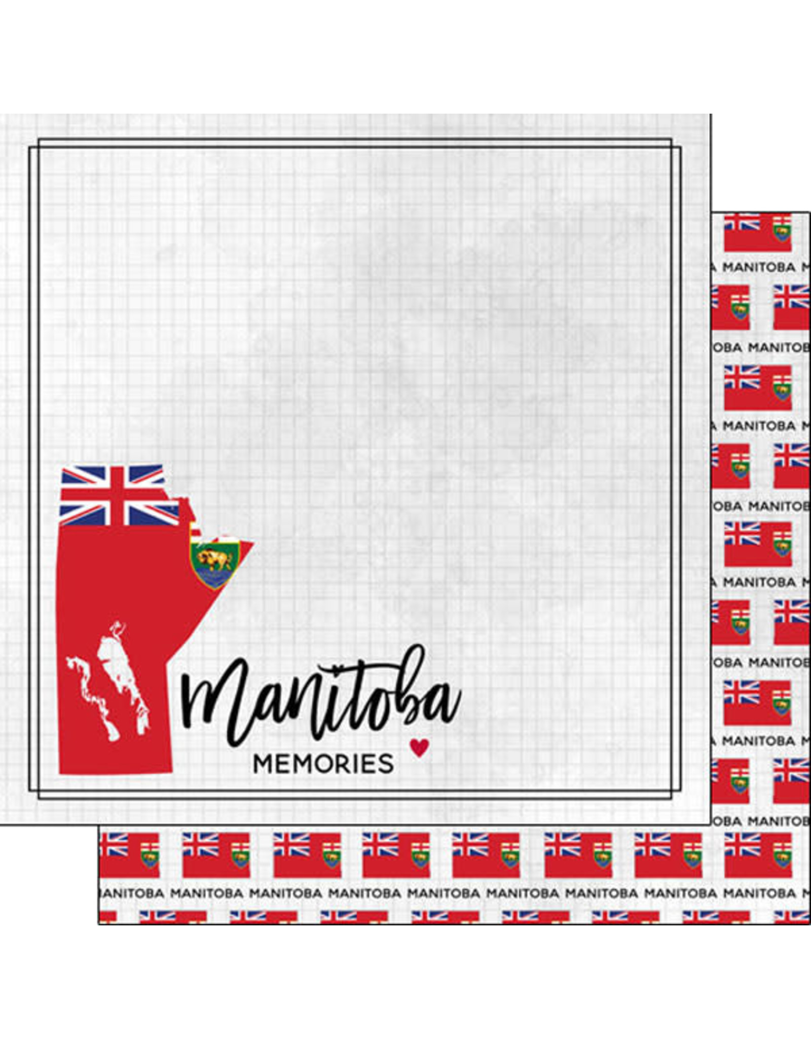 SCRAPBOOK CUSTOMS SCRAPBOOK CUSTOMS MANITOBA ADVENTURE FLAG 12X12