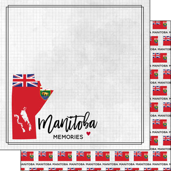 SCRAPBOOK CUSTOMS SCRAPBOOK CUSTOMS MANITOBA ADVENTURE FLAG 12X12