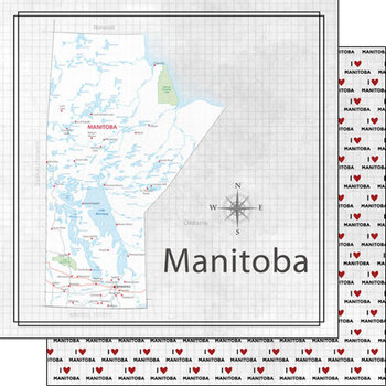 SCRAPBOOK CUSTOMS SCRAPBOOK CUSTOMS MANITOBA ADVENTURE MAP 12X12