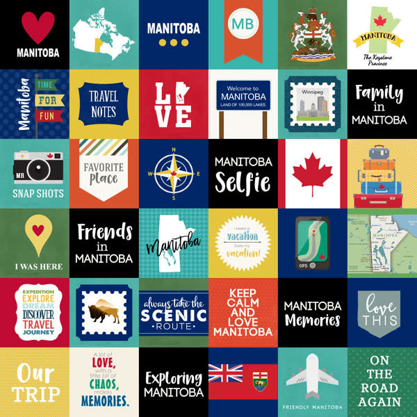 SCRAPBOOK CUSTOMS SCRAPBOOK CUSTOMS MANITOBA ADVENTURE CUT OUTS 12X12