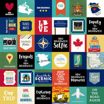 SCRAPBOOK CUSTOMS SCRAPBOOK CUSTOMS NEW BRUNSWICK ADVENTURE CUT OUTS 12X12