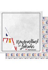 SCRAPBOOK CUSTOMS SCRAPBOOK CUSTOMS NEWFOUNDLAND ADVENTURE FLAG 12X12
