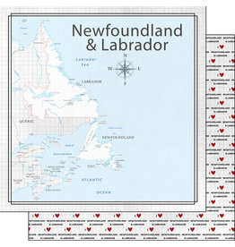SCRAPBOOK CUSTOMS SCRAPBOOK CUSTOMS NEWFOUNDLAND ADVENTURE MAP 12X12