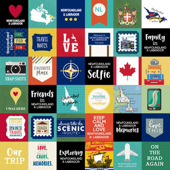 SCRAPBOOK CUSTOMS SCRAPBOOK CUSTOMS NEWFOUNDLAND ADVENTURE CUT OUTS 12X12