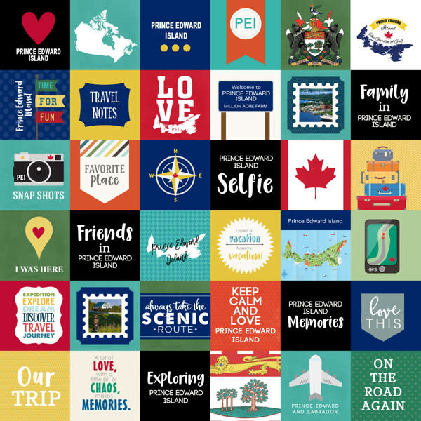 SCRAPBOOK CUSTOMS SCRAPBOOK CUSTOMS PRINCE EDWARD ISLAND ADVENTURE CUT OUTS 12X12