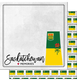 SCRAPBOOK CUSTOMS SCRAPBOOK CUSTOMS SASKATCHEWAN ADVENTURE FLAG 12X12