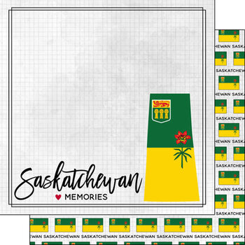 SCRAPBOOK CUSTOMS SCRAPBOOK CUSTOMS SASKATCHEWAN ADVENTURE FLAG 12X12