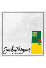 SCRAPBOOK CUSTOMS SCRAPBOOK CUSTOMS SASKATCHEWAN ADVENTURE FLAG 12X12