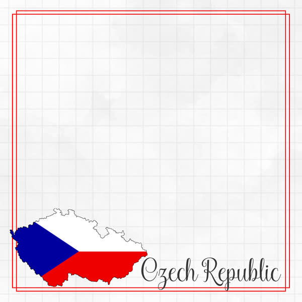 SCRAPBOOK CUSTOMS SCRAPBOOK CUSTOMS CZECH REPUBLIC ADVENTURE BORDER 12X12