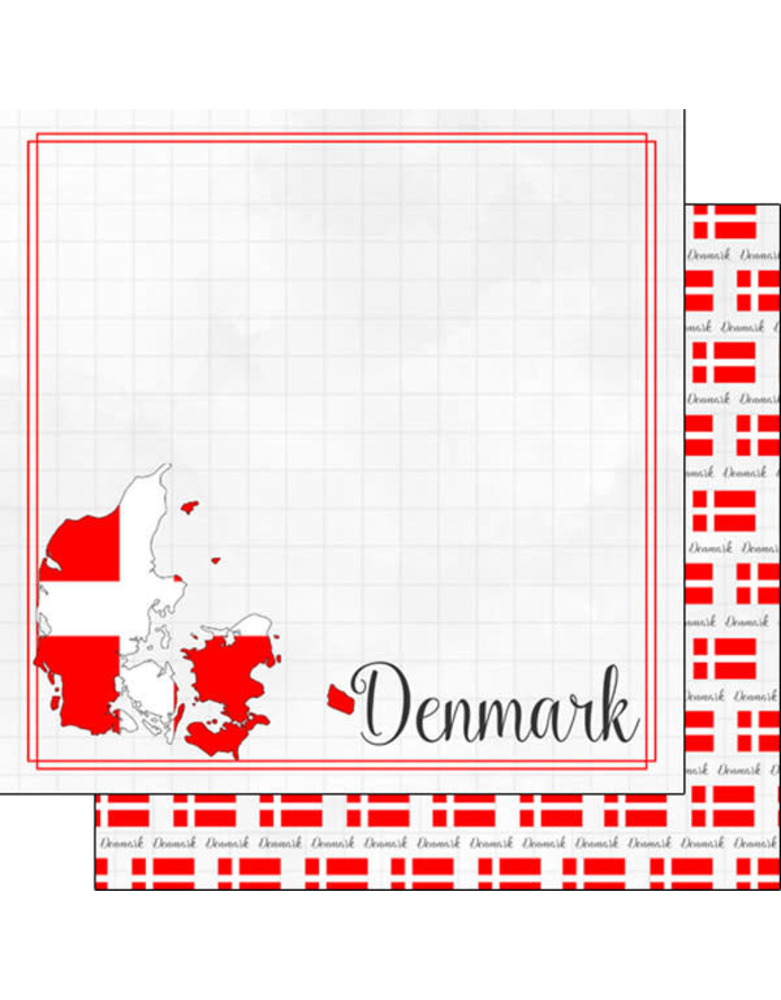 SCRAPBOOK CUSTOMS SCRAPBOOK CUSTOMS DENMARK ADVENTURE BORDER 12X12