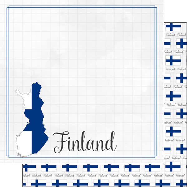 SCRAPBOOK CUSTOMS SCRAPBOOK CUSTOMS FINLAND ADVENTURE BORDER 12X12