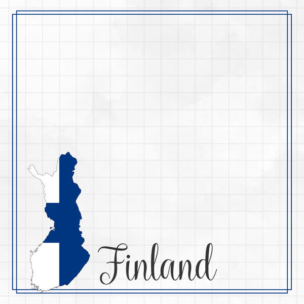 SCRAPBOOK CUSTOMS SCRAPBOOK CUSTOMS FINLAND ADVENTURE BORDER 12X12