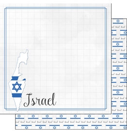SCRAPBOOK CUSTOMS SCRAPBOOK CUSTOMS ISRAEL ADVENTURE BORDER 12X12