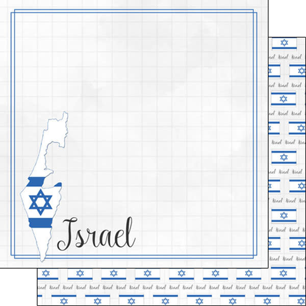 SCRAPBOOK CUSTOMS SCRAPBOOK CUSTOMS ISRAEL ADVENTURE BORDER 12X12