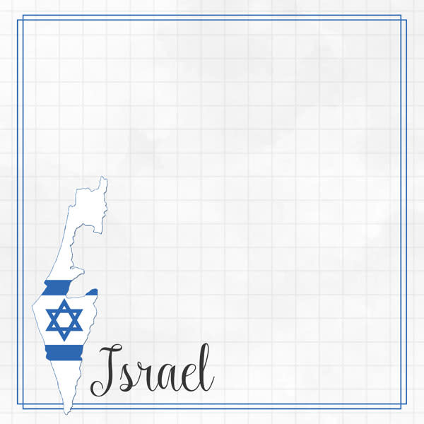 SCRAPBOOK CUSTOMS SCRAPBOOK CUSTOMS ISRAEL ADVENTURE BORDER 12X12