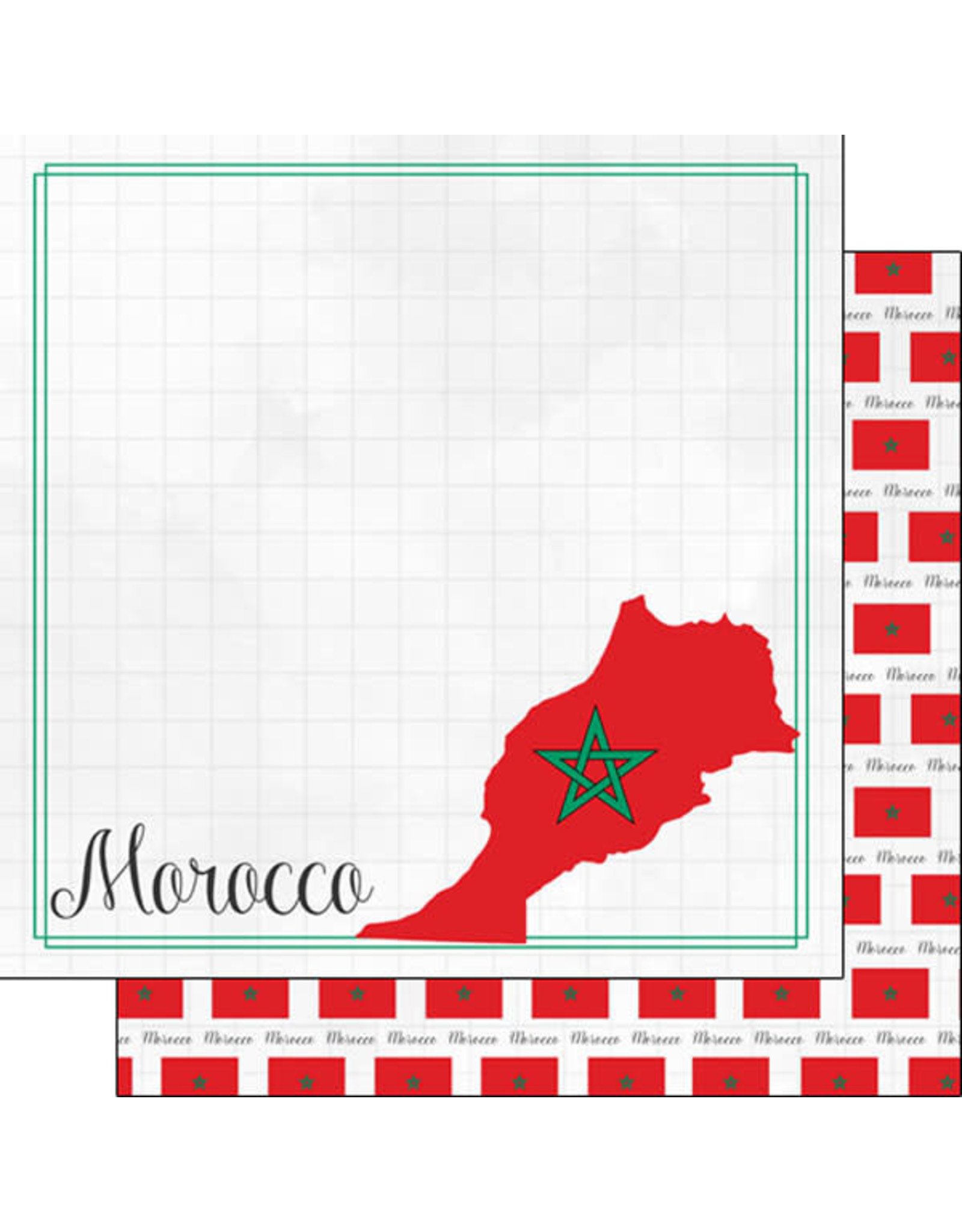 SCRAPBOOK CUSTOMS SCRAPBOOK CUSTOMS MOROCCO ADVENTURE BORDER 12X12