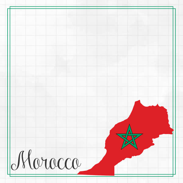 SCRAPBOOK CUSTOMS SCRAPBOOK CUSTOMS MOROCCO ADVENTURE BORDER 12X12