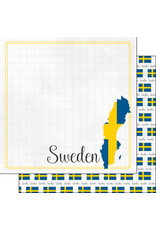 SCRAPBOOK CUSTOMS SCRAPBOOK CUSTOMS SWEDEN ADVENTURE BORDER 12X12