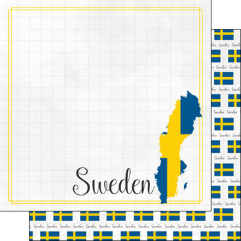 SCRAPBOOK CUSTOMS SCRAPBOOK CUSTOMS SWEDEN ADVENTURE BORDER 12X12