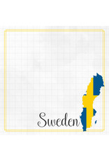 SCRAPBOOK CUSTOMS SCRAPBOOK CUSTOMS SWEDEN ADVENTURE BORDER 12X12