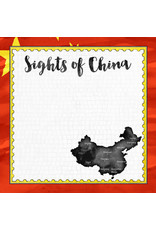 SCRAPBOOK CUSTOMS SCRAPBOOK CUSTOMS CHINA FLAG SIGHTS PAPER 12X12