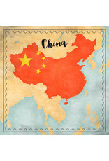 SCRAPBOOK CUSTOMS SCRAPBOOK CUSTOMS CHINA MAP SIGHTS PAPER 12X12