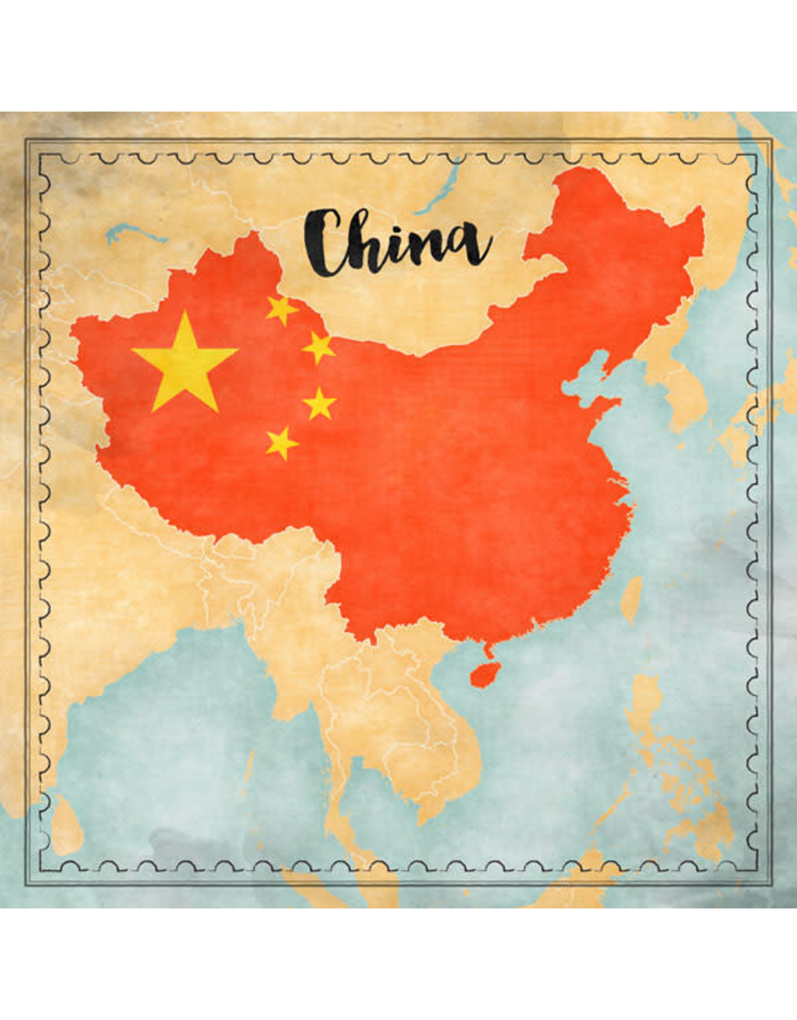 SCRAPBOOK CUSTOMS SCRAPBOOK CUSTOMS CHINA MAP SIGHTS PAPER 12X12