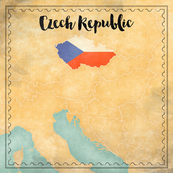 SCRAPBOOK CUSTOMS SCRAPBOOK CUSTOMS CZECH REPUBLIC MAP SIGHTS PAPER 12X12