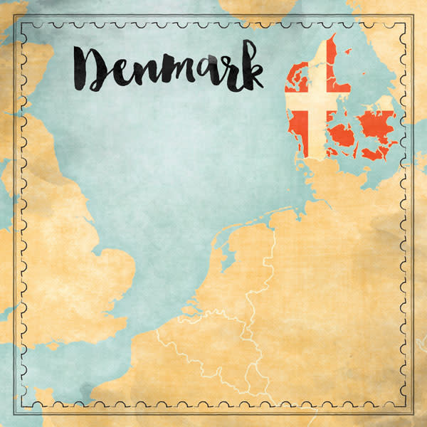 SCRAPBOOK CUSTOMS SCRAPBOOK CUSTOMS DENMARK MAP SIGHTS PAPER 12X12