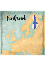 SCRAPBOOK CUSTOMS SCRAPBOOK CUSTOMS FINLAND MAP SIGHTS PAPER 12X12