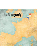 SCRAPBOOK CUSTOMS SCRAPBOOK CUSTOMS NETHERLANDS MAP SIGHTS PAPER 12X12