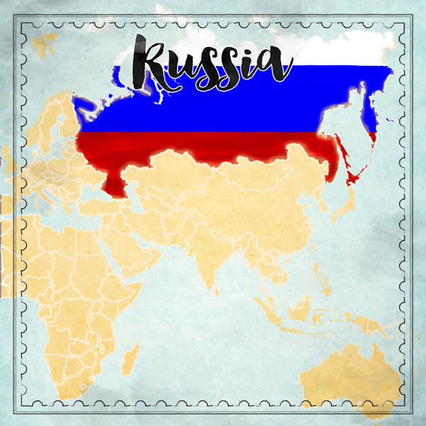 SCRAPBOOK CUSTOMS SCRAPBOOK CUSTOMS RUSSIA MAP SIGHTS PAPER 12X12