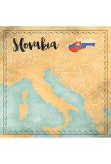 SCRAPBOOK CUSTOMS SCRAPBOOK CUSTOMS SLOVAKIA MAP SIGHTS PAPER 12X12